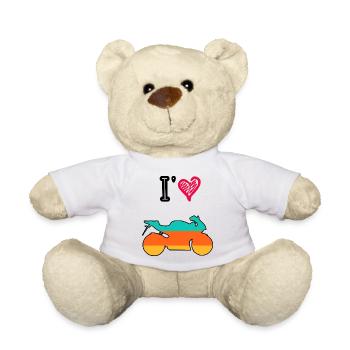 Oldtimer-Motorrad - Teddy - Weiß - Vorne