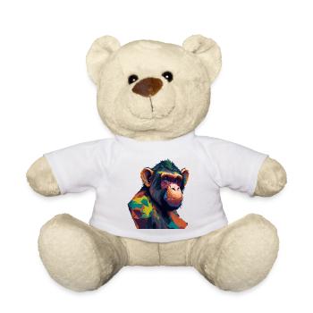 Chimpanzee - Teddy Bear - white - Front