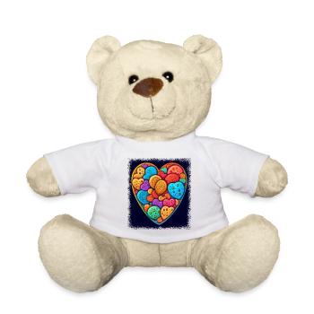 Déclaration Citation Cool Hippie Idée cadeau - Nounours - blanc - Devant