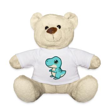 hugadino Baby T-Rex, Dino, süßer Dinosaurier - Teddy - Weiß - Vorne