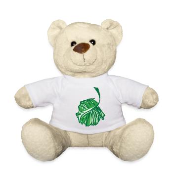 Nature - Feuille verte - Nounours - blanc - Devant