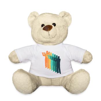 retro flute - Teddy Bear - white - Front