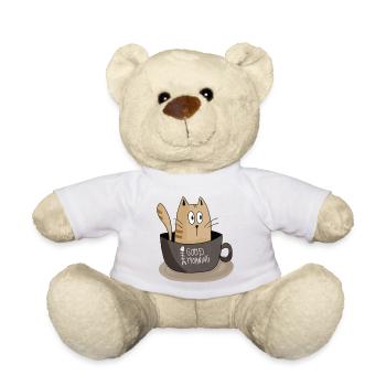 Chat du matin - Nounours - blanc - Devant