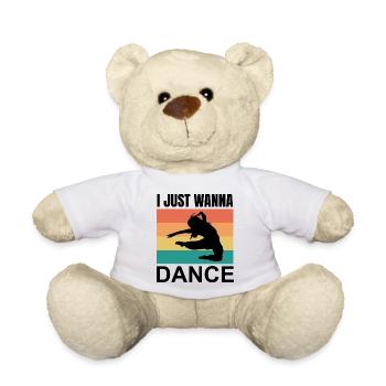Dancing Dance Music - Teddy Bear - white - Front