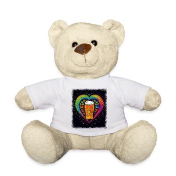 beer tee funny beer top booze sorority - Teddy - Weiß - Vorne