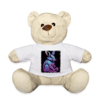 Drôles de dictons Lapin Idée de cadeau d’anniversaire - Nounours - blanc - Devant
