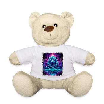 Citation amusante Colombe de la paix Hippy 1960s Green - Nounours - blanc - Devant