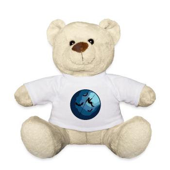 Speleo Caver - Caving Potholing Speleology - Teddy Bear - white - Front