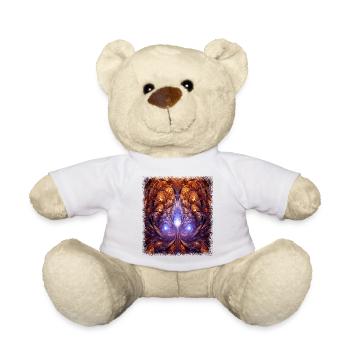 Geek Food Brown Chocolate Chocolate Addict - Teddy Bear - white - Front