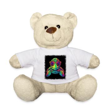 love joke funny quote duck animals adventure green - Teddy - Weiß - Vorne