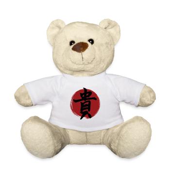 Honor Kanji - Teddy Bear - white - Front