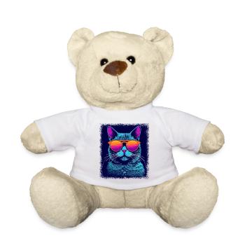 humor cat owner animal love present idea pet cat - Teddy - Weiß - Vorne