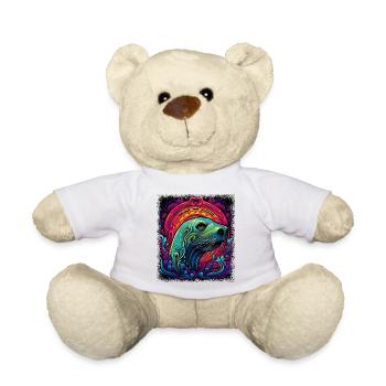sea animals seal cool happy humor eared seal - Teddy - Weiß - Vorne