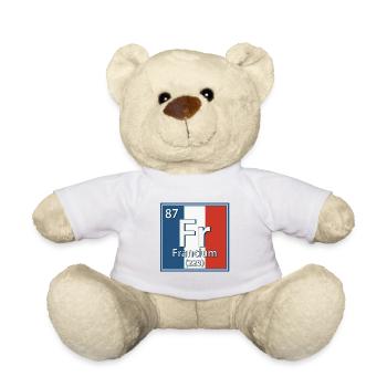 Francium Element Periodic Table - Teddy Bear - white - Front