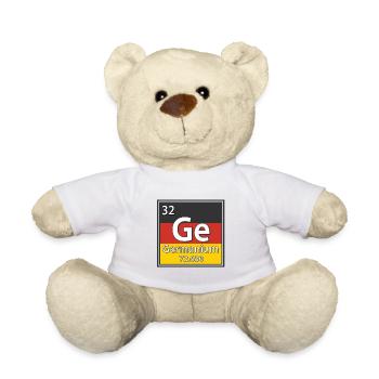 Germanium Element Periodic Table - Teddy Bear - white - Front