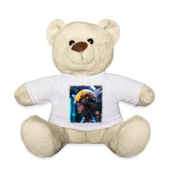 Bee Honey Animal Lover Bee Happy Baby Shower Party - Teddy Bear - white - Front