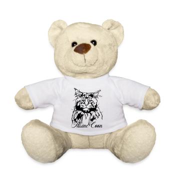 Maine Coon Cat Cats Pedigree Cat Wilsigns - Teddy Bear - white - Front