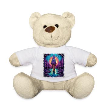 Present 60s Birthday Global Peace Fun Hippy Jokes - Teddy Bear - white - Front