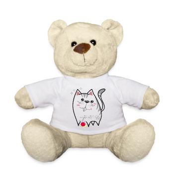 niedliche Katze - Teddy - Weiß - Vorne