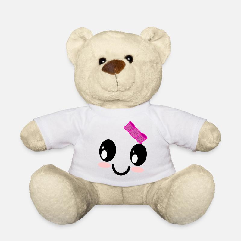 Süßes Mädchen Geister Gesicht Halloween Kostüm - Teddy - Weiß