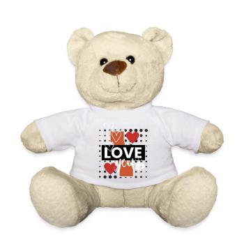 J’aime You Design - Nounours - blanc - Devant
