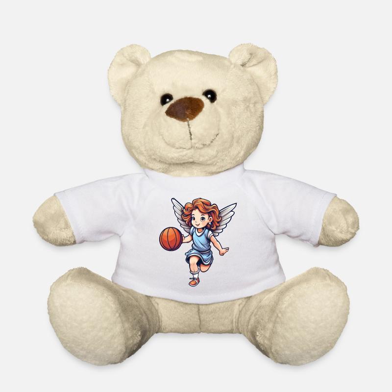 Basketball Engel - Teddy - Weiß
