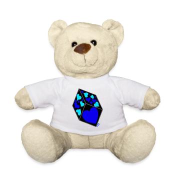 Würfel der Liebe v Laura, gut - Teddy - Weiß - Vorne