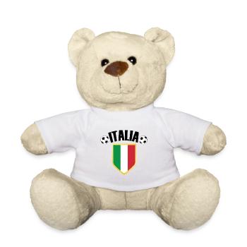 Italia Italy Crest Soccer Fan - Teddy Bear - white - Front