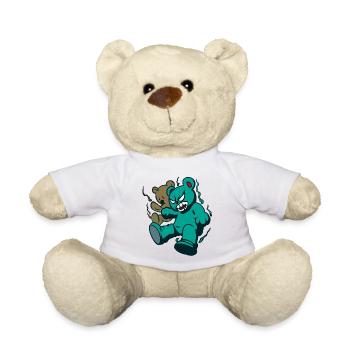 Halloween mad bear - Teddy - Weiß - Vorne