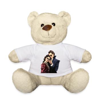 Vintage Couple taking Selfie - Teddy - Weiß - Vorne