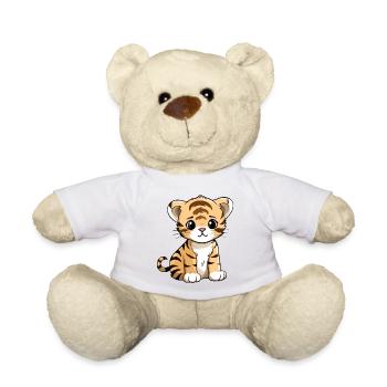 Loko le bébé tigre - Nounours - blanc - Devant
