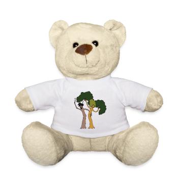 Funny Trees - Teddy Bear - white - Front