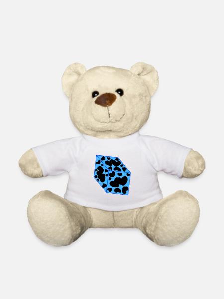 Würfel der Liebe v.Riana, sinnlich - Teddy - Weiß