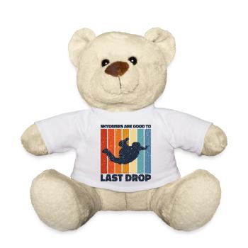 Citation drôle de parachutiste : cadeau parfait ! - Nounours - blanc - Devant