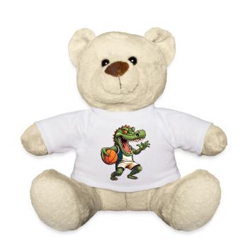 Joueur de basket-ball crocodile - Nounours - blanc - Devant