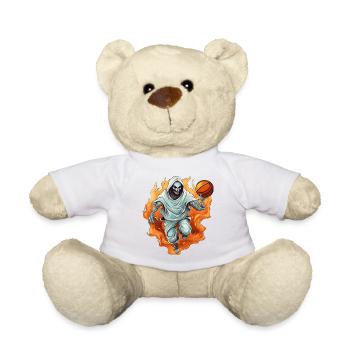 Fantôme de basket-ball - Nounours - blanc - Devant