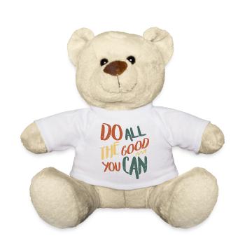 Do All The Good You Can - Teddy Bear - white - Front