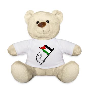 Free palestine - Nounours - blanc - Devant