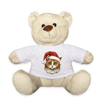 Katze Weihnachten - Teddy - Weiß - Vorne