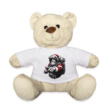 Idée cadeau Père Noël astronaute - Nounours - blanc - Devant