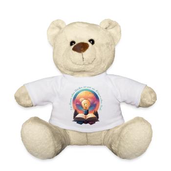 Books Nerd - Teddy Bear - white - Front