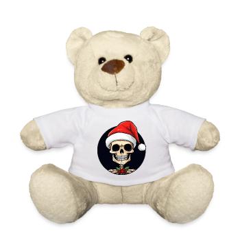 Noël tête de mort - Nounours - blanc - Devant