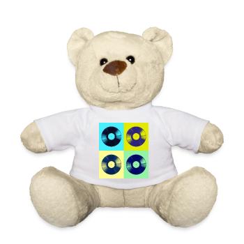 Pop Art Vinyl Albums - Teddy Bear - white - Front