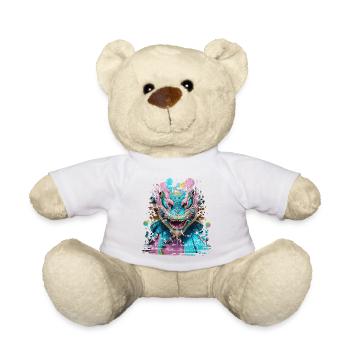 Graffiti Street Art Spray Couleurs Cool Artiste Rétro - Nounours - blanc - Devant
