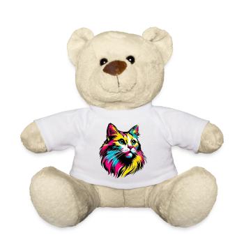 Cat - Teddy Bear - white - Front