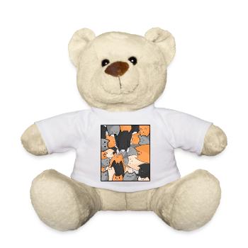 Chatons mignons, chats d’amour, chats kawaii - Nounours - blanc - Devant