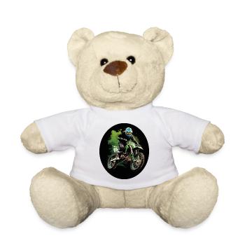 Éclaboussures de motocross - Nounours - blanc - Devant