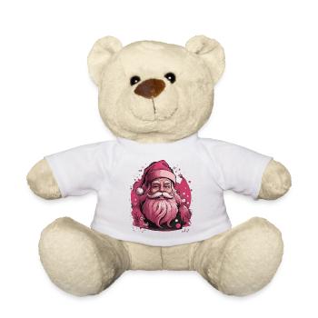 Joyeux Pinkmas rose Noël Noël joyeux Noël - Nounours - blanc - Devant