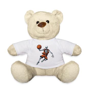 Joueur de basket-ball squelette - Nounours - blanc - Devant