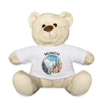 München Munich Innenstadt Stadtkern Bayern Schnee - Teddy - Weiß - Vorne